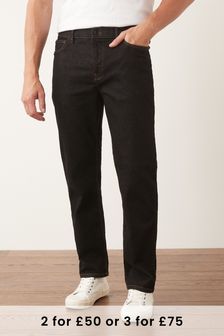 Dark Wash Denim Straight Fit Essential Stretch Jeans (U25454) | 33 €