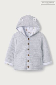 The White Company Grey Quilted Jersey Koala Jacket (U25578) | $56
