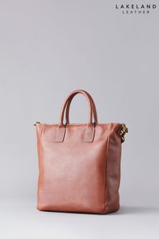 Lakeland Leather Natural Torver Leather Cross Body Tote Bag