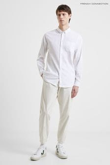 French Connection Linen 55 White Shirt (U26131) | 173 QAR
