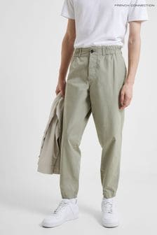 Grün - French Connection Military-Chinohose aus Baumwolle in Tapered Fit (U26137) | 61 €