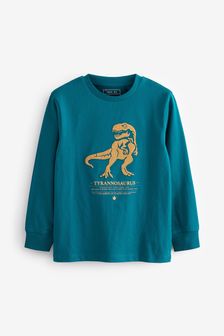 Blue Dinosaur Long Sleeve T-Shirt (3-16yrs) (U26170) | 37 zł - 62 zł