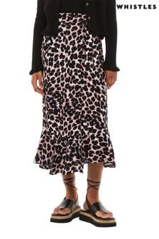 Whistles Animal Leopard Spot Wrap Skirt (U26176) | €65