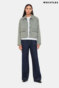 Whistles Green Marie Casual Jacket