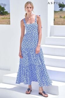 Aspiga Blue Tabitha EcoVero™ Maxi Dress (U26521) | €186