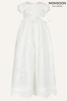 Monsoon Baby Provenza Silk Christening Gown
