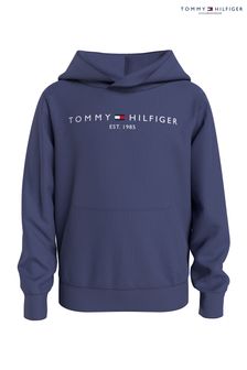 Niebieska bluza z kapturem i logo Tommy Hilfiger Essential (U26978) | 253 zł - 309 zł