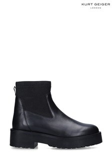 Kurt Geiger London Black Tyson2 Boots (U27377) | $229