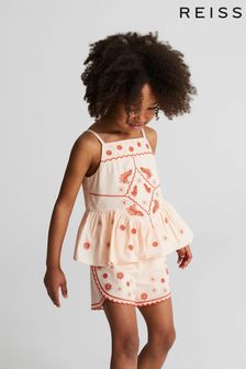Reiss Orange Molly Junior Embroidered Front Top (U27616) | €28