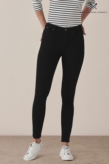 Crew Clothing Black Cotton Skinny Casual Trousers (U27729) | €41.50