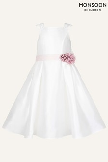 Monsoon Ivory Audrey Duchess Twill Bridesmaid Dress (U28078) | €81 - €96