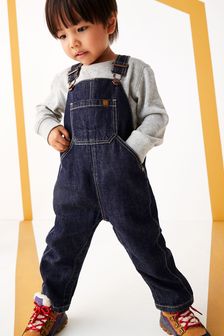  (U28442) | NT$840 - NT$1,020 Indigo Rinse - 丹寧吊帶褲 (3個月至7歲)