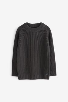 Sweter z grubej, prążkowanej dzianiny (3-16 lat) (U28492) | 59 zł - 81 zł