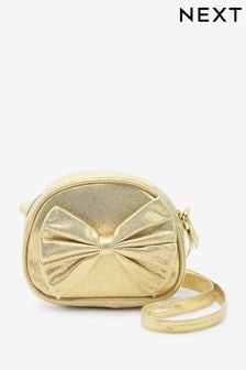 Gold - Bow Cross-body Bag (U28582) | kr210