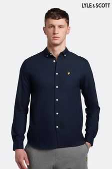 Granatowy - Koszula oksfordzka w rozmiarze plus Lyle & Scott (U28682) | 410 zł