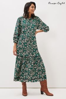 Phase Eight Ava Geblümtes Midaxikleid, Natur/Mehrfarbig (U28823) | 61 €