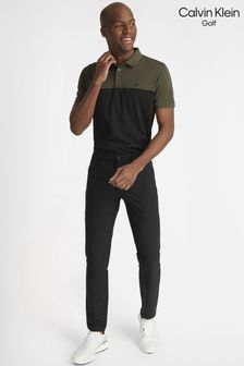 Grün - Calvin Klein Golf Polo-Shirt mit Blockstreifen, Marineblau (U28954) | 55 €