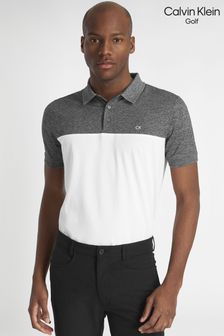 Calvin Klein Golf Navy Blue Colourblock Polo Shirt