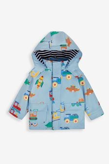 Синий с машинками - Непромокаемая куртка в стиле бебе Jojo Maman (U29077) | €66