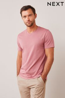 Light Pink Essential V-Neck T-Shirt (U29644) | 11 €