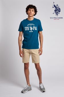 Safari - U.s. Polo Assn. Brown Uspa Woven 5 Pocket Shorts (U30242) | 54 €