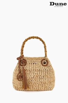 Dune London Natural Delta Bamboo Handle Bag (U30631) | €142