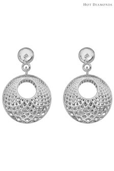 Hot Diamonds Silver Quest Filigree Circle Earrings (U30831) | ₪ 373