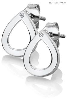 Hot Diamonds Silver Diamond Amulet Teardrop Earrings (U30832) | ₪ 140