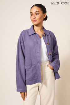 White Stuff Purple Carrie Linen Jacket (U30996) | €108