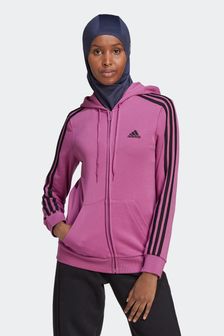 adidas Purple 3-Stripes Zip Through Hoodie (U31114) | 67 €