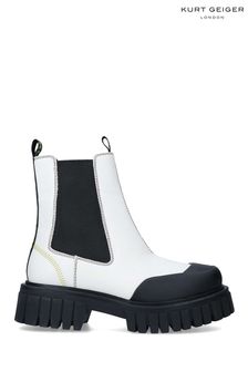 KG Kurt Geiger London Womens Cream Sahara Chelsea Boots (U31128) | ₪ 787