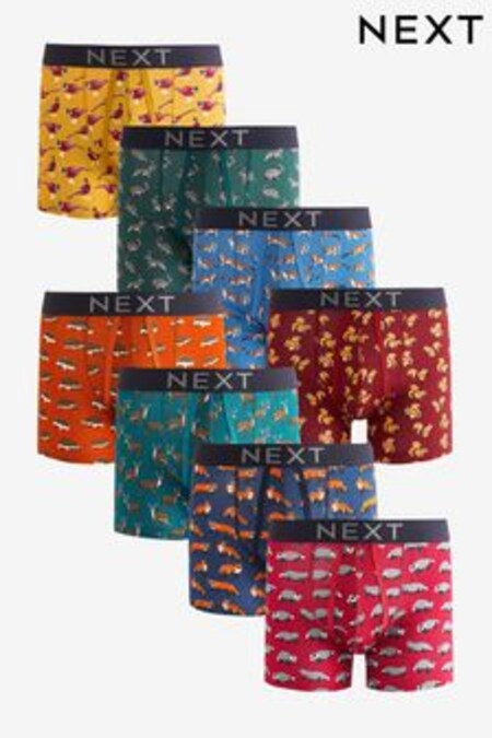 Woodland Animal 8 pack A-Front Boxers (U31247) | $108