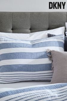 DKNY Navy Blue Comfy Stripe Super Soft Housewife Pillowcase (U32072) | €40