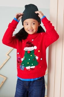 Rdeča - Božični pulover (3–16 let) (U32379) | €14 - €18