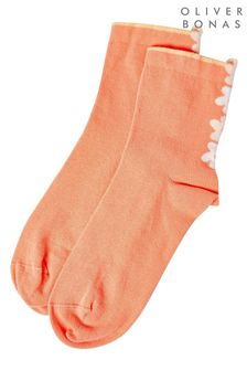 Oliver Bonas Pink  3D Flower Coral Socks (U32472) | ₪ 35