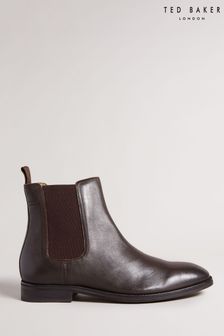 Ted Baker Maisonn Brown Leather Chelsea Boots (U32960) | $278