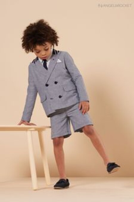 Angel & Rocket Rupert Elegante Chambray-Shorts, Blau (U34255) | 27 € - 35 €