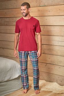 Red/Blue Check Motion Flex Cosy Pyjama Set (U34313) | 804 UAH