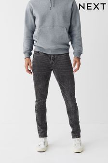 Washed Black Skinny Fit Soft Touch Stretch Jeans (U34335) | $42