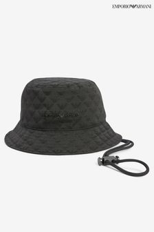 Emporio Armani Black Bucket Hat (U34466) | $231