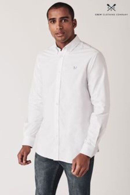 قميص كلاسيكي قطن أبيض من Crew Clothing Company (U34682) | 31 ر.ع