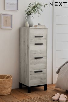 Grey Bronx Oak Effect Tall Chest of Drawers (U35261) | €400