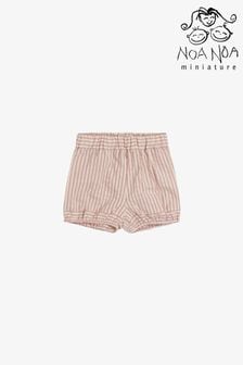 Miniature Baby Pink Cotton Seersucker Shorts (U35362) | €13