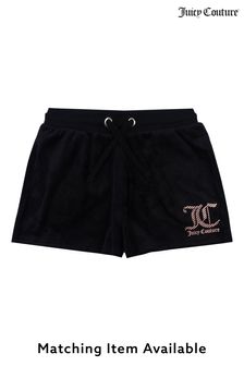 Juicy Couture Black Velour Shorts (U36199) | €44 - €60