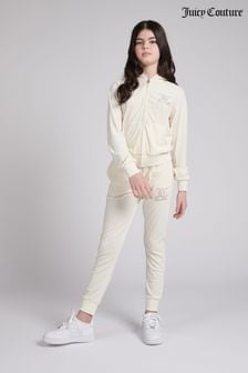 Juicy Couture Cream Velour Zip Thru Tracksuit (U36228) | ₪ 442 - ₪ 559