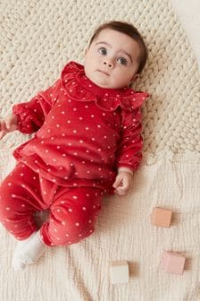 Red Spot 2 Pack Velour Baby Top And Legging Set (U36262) | €21 - €23.50