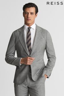 Reiss Grey Buxley Wool Wedding Suit: Blazer (U36283) | $491