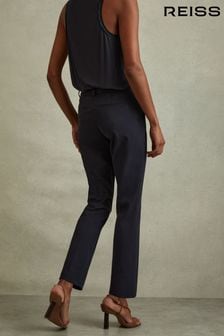 Reiss Navy Joanne Petite Slim Fit Tailored Trousers (U36291) | €140