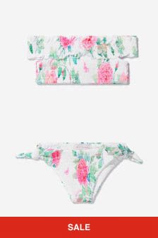 Girls Rose Bloom Print Bikini (U36599) | AED566
