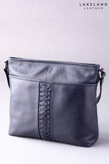 Lakeland Leather Navy Farlam Leather Cross-Body Bag (U36647) | $109